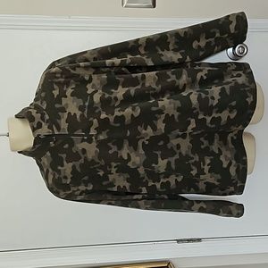 Eddie Bauer Camo Fleece Pullover Size L